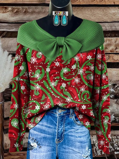 Women's Christmas Print Casual Sweater