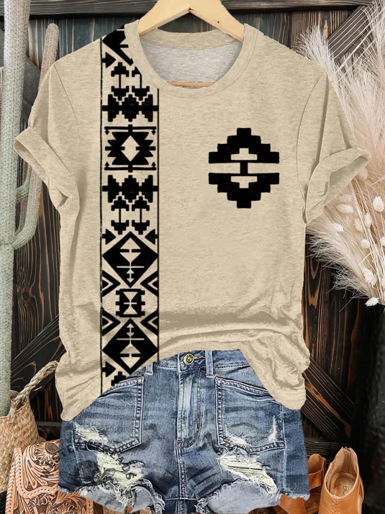 Aztec Print T-shirt