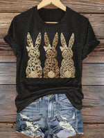 Rabbit Art Print Casual T-shirt