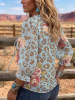 Vintage Art Print Summer Fabrics Casual Shirt