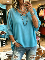 Women's Vintage Patchwork Chiffon Casual Shirt