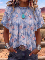 Vintage Art Comfortable Summer Fabrics Casual Shirt