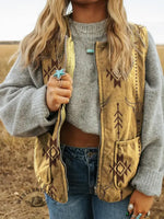 Vintage Quilted Western Vest