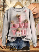Vintage Heart Art Print Sweatshirt