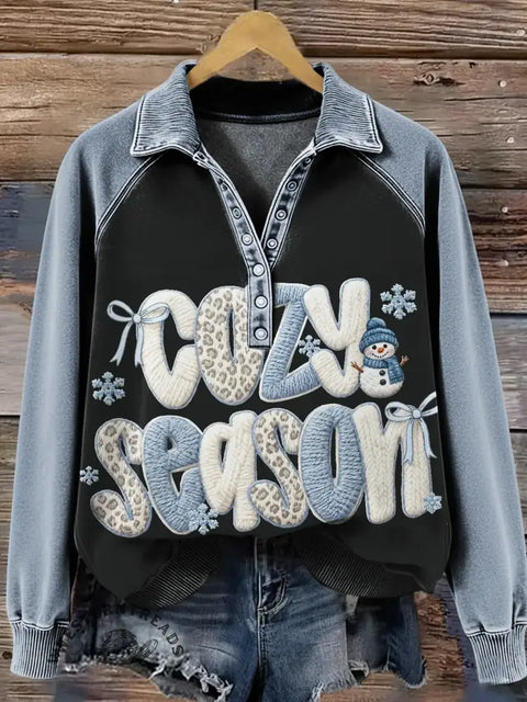 Cozy Season  Art Print Casual Sweatshirt
