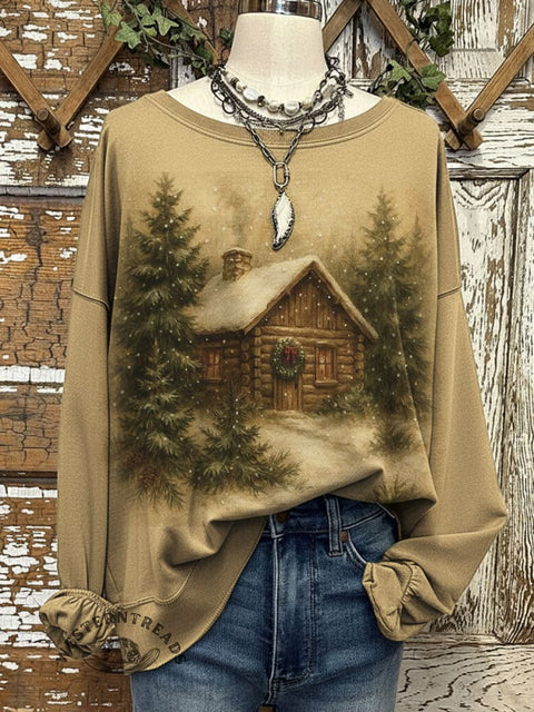 Christmas Art Print Casual Sweatshirt
