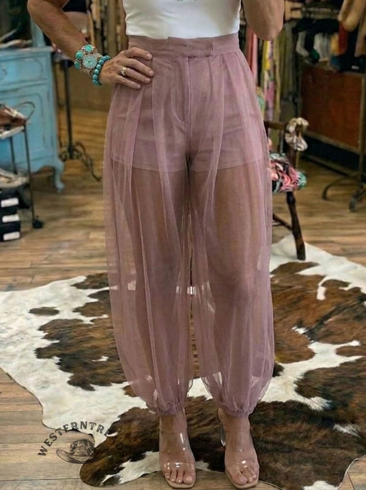 Women's Relaxed Sheer Balloon Pants