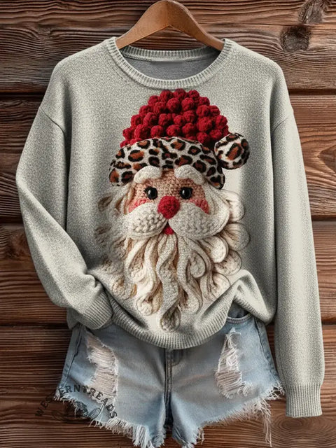 Christmas Art Print Casual Sweater