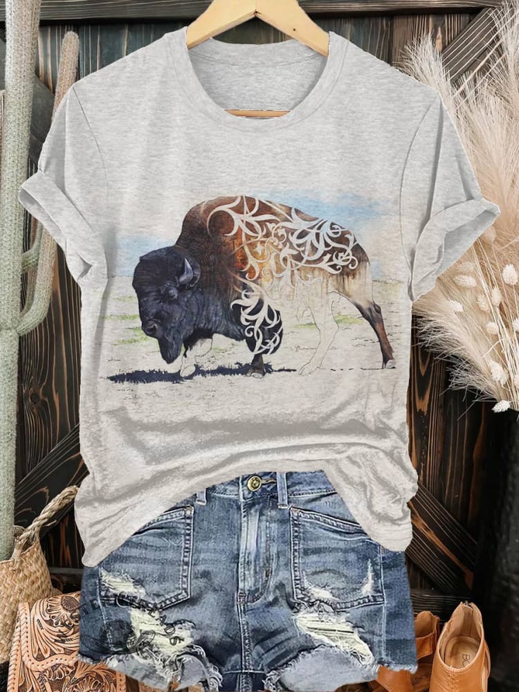 Cow Art Print T-shirt