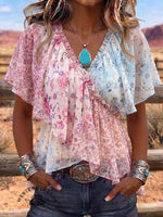 Vintage Art Print Comfortable Summer Fabrics Casual Shirt