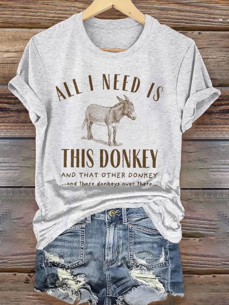 Donkey Print T-shirt