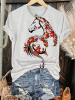 Horse Art Print T-shirt