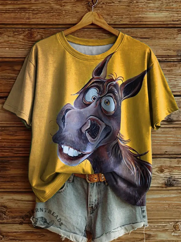 Crazy Horse Art Print T-shirt