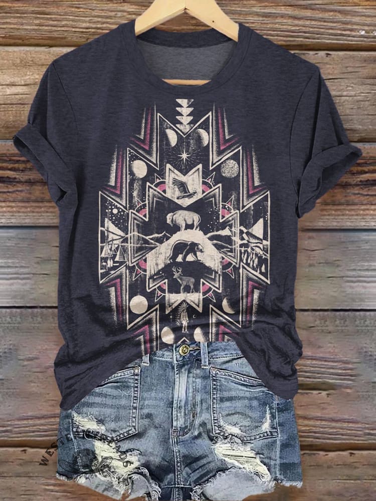 Aztec Art Print T-shirt