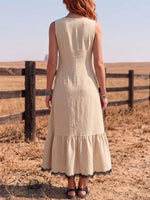 Women's Lace Solid Color Dress