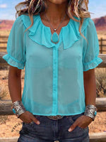 Vintage Art Comfortable Summer Fabrics Casual Shirt