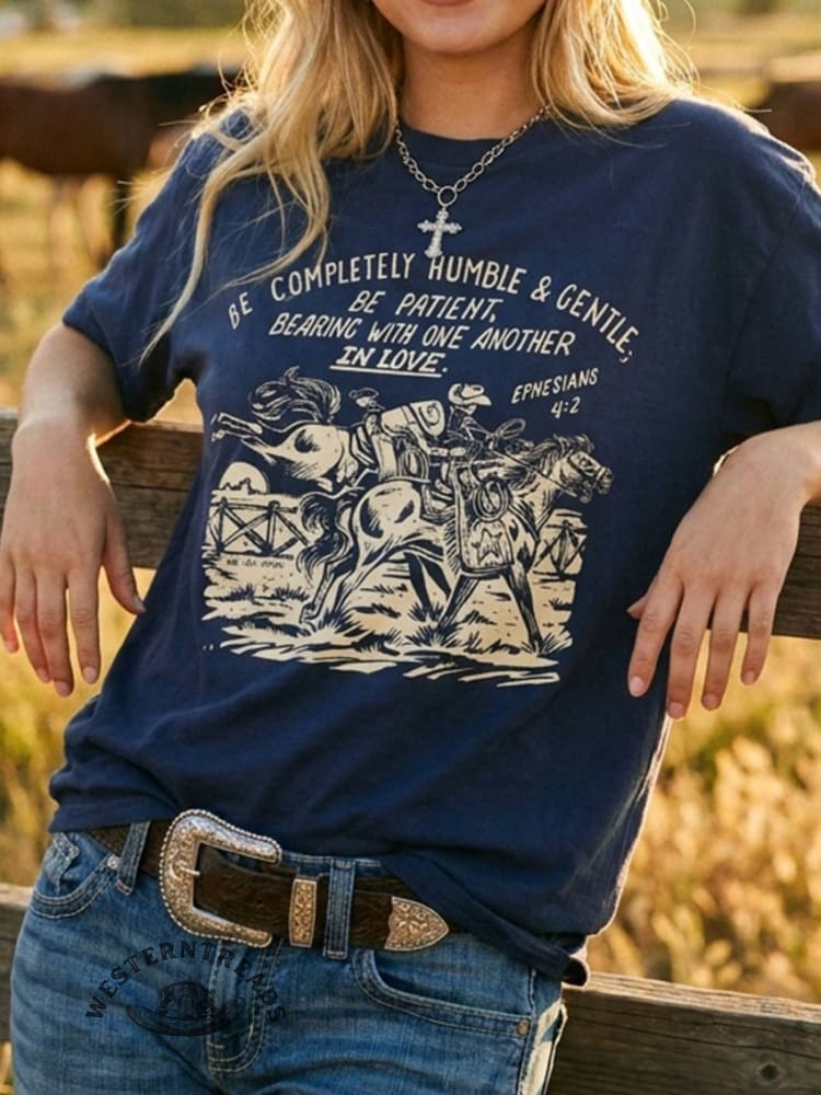 Western Christian Graphic Tee, Boho Christian Shirts