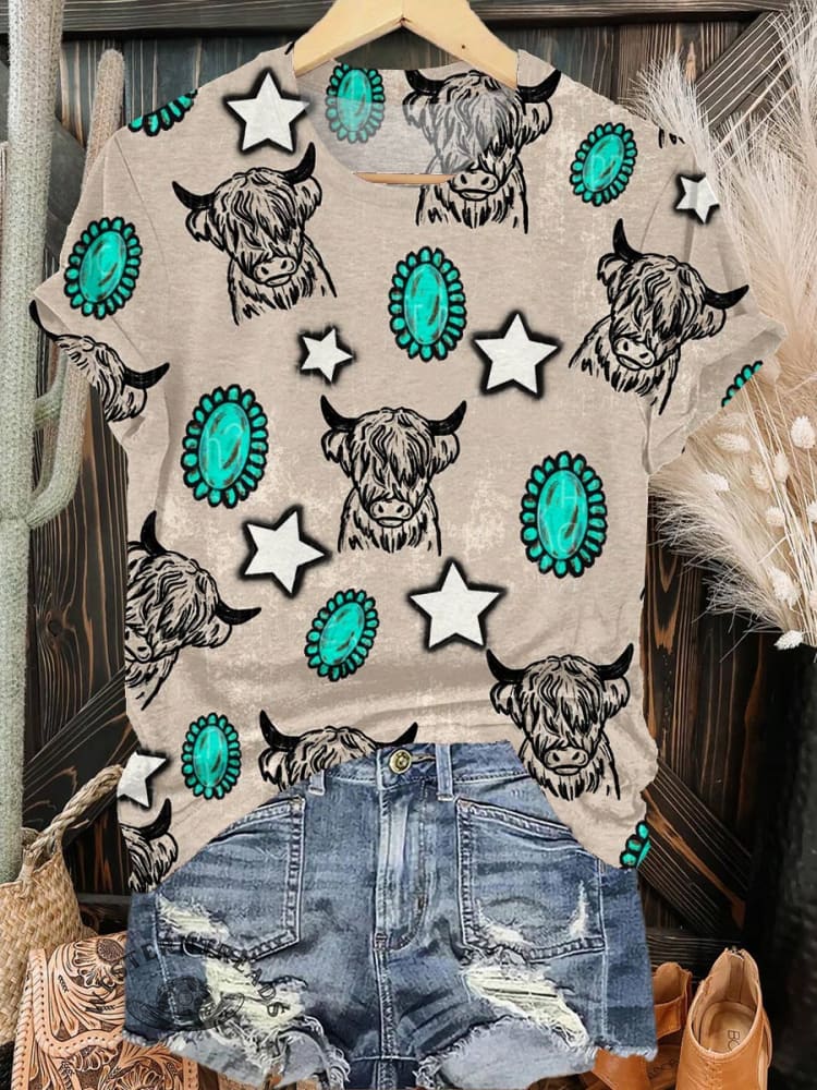 Cattle Print T-shirt