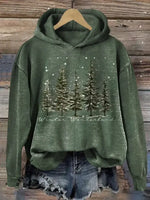 Christmas Tree Casual Cotton Sweatshirt