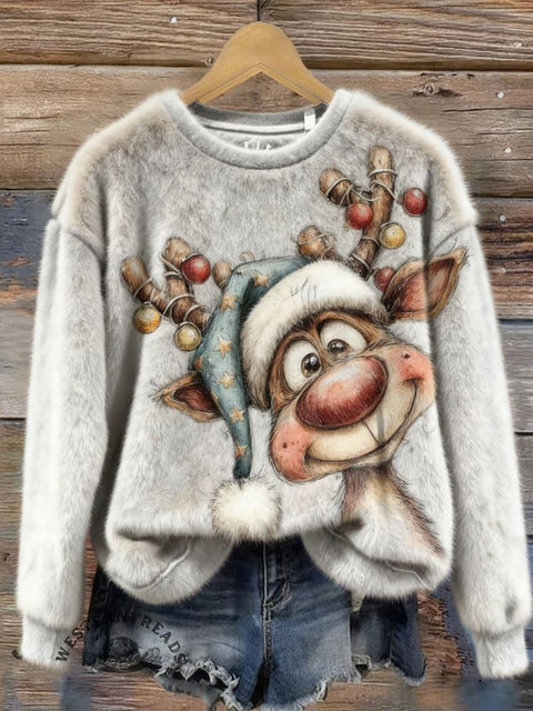 Christmas Fall/Winter Warm Plush Sweatshirt