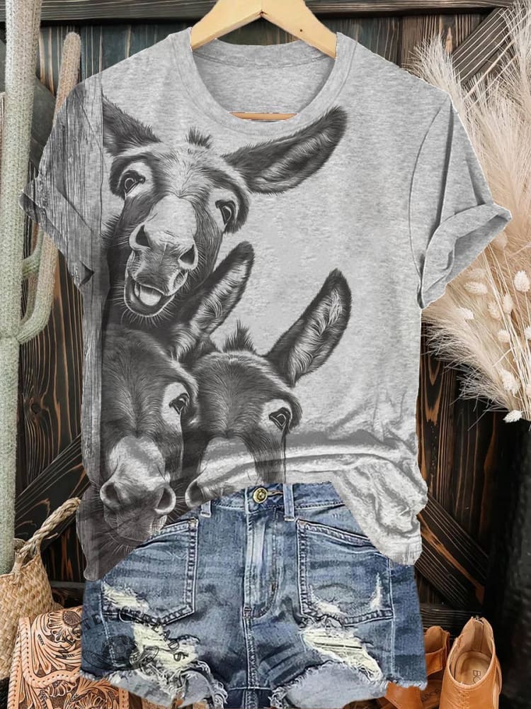 Donkey Print T-shirt
