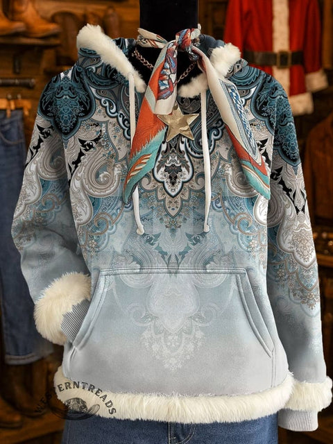 Paisley Print Casual Sweatshirt