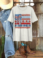 Country Floral & Stripes Tee