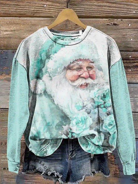 Santa Claus Casual Cotton Sweatshirt