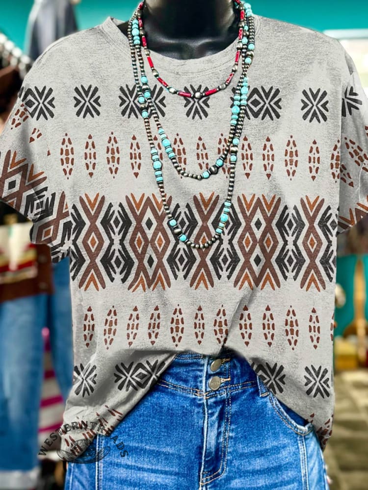 Aztec Print T-shirt