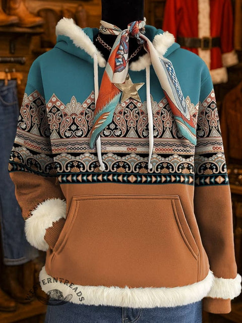 Aztec Print Casual Sweatshirt