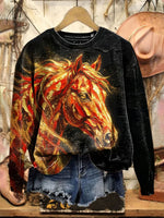 Vintage Art Print Sweatshirt
