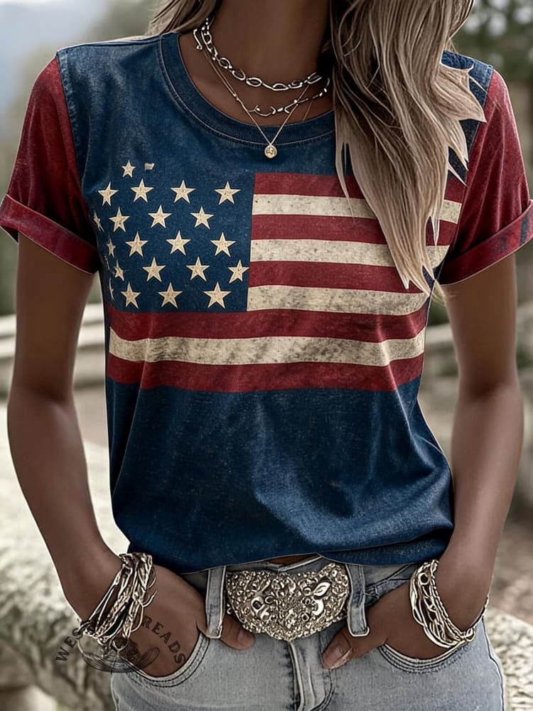 Vintage Independence Day Art Print T-shirt