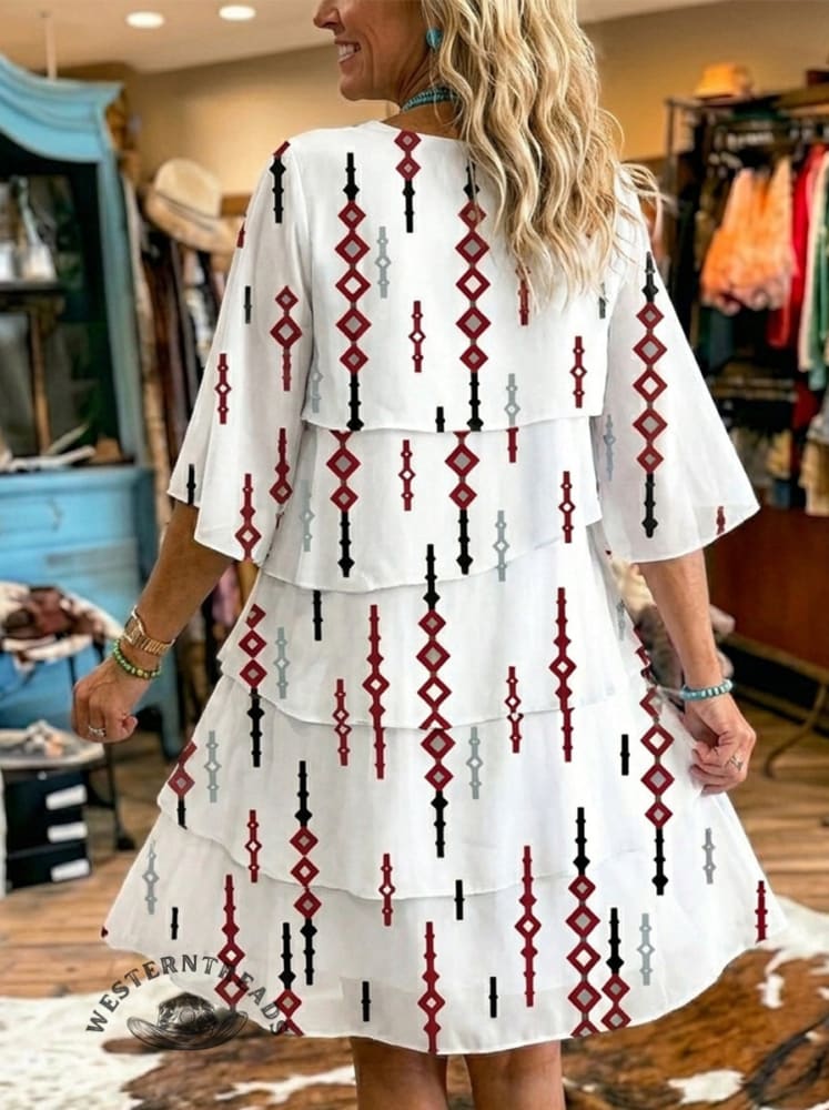 Women's Layered Ruffle Dress