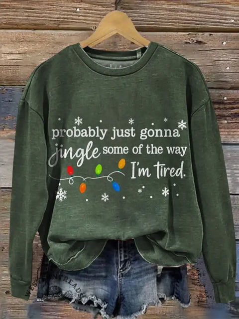 Christmas Art Print Casual Sweatshirt