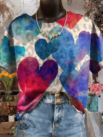 Heart Leopard Art Print T-shirt