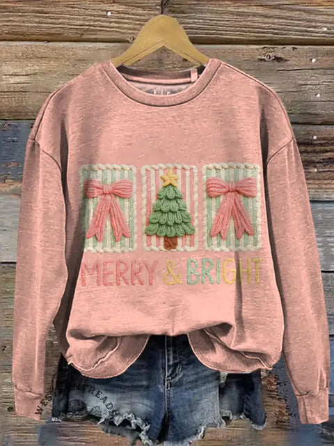 Christmas Art Print Casual Sweatshirt