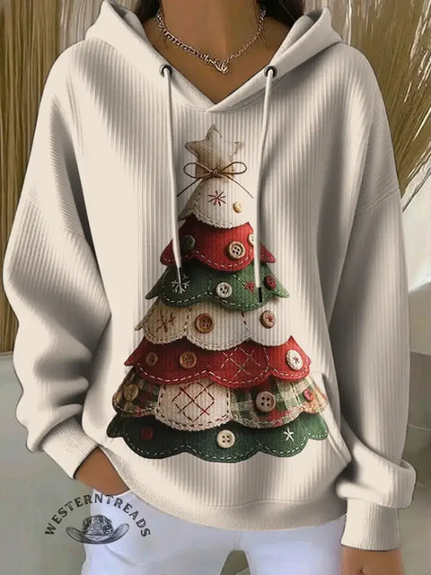 Women's Christmas Art Print Casual Top