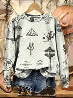 Vintage Art Print Sweatshirt