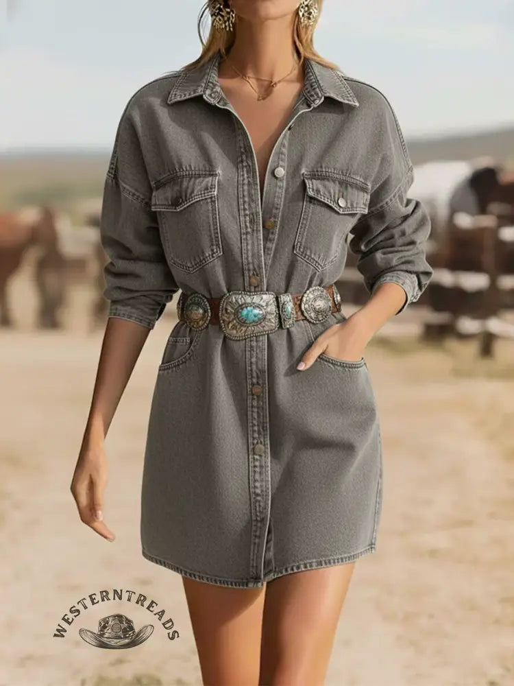 Women's Western-style Cotton Dress