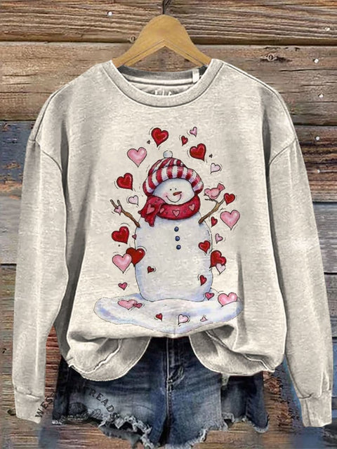 Retro Christmas Casual Cotton Sweatshirt
