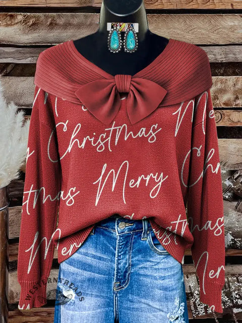Women's Christmas Print Casual Sweater