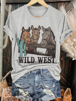 WILD WEST Print T-shirt