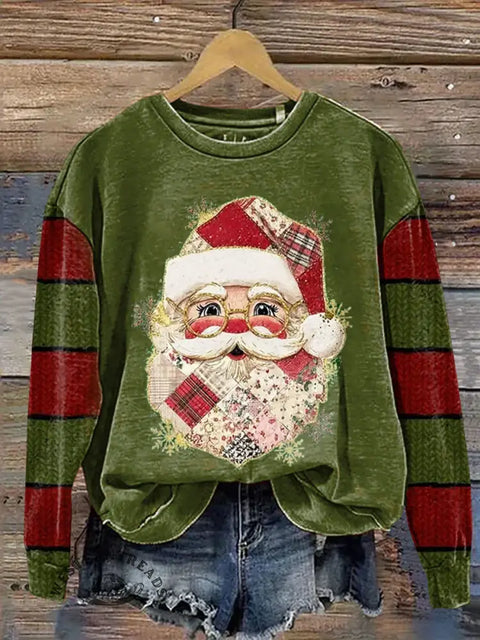 Santa Claus Casual Cotton Sweatshirt
