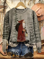 Vintage Christmas Art Print Sweatshirt