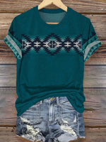 Aztec Print Casual T-shirt