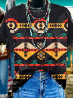 Aztec Print Casual T-shirt