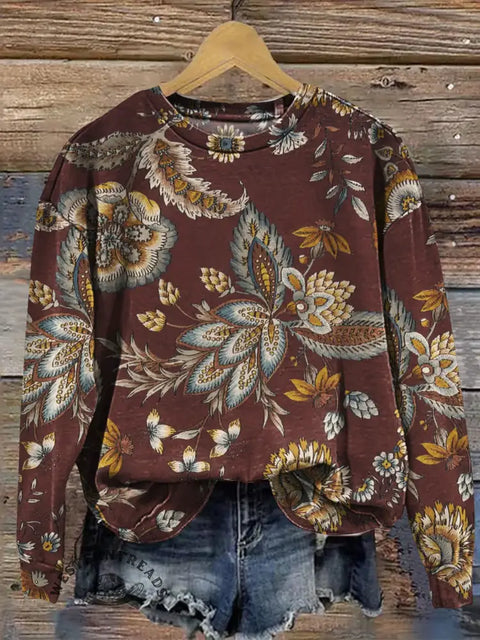 Art Print Casual Sweatshirt