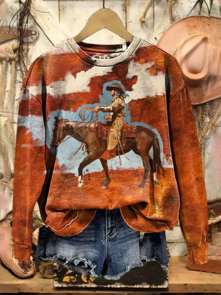 Vintage Art Print Sweatshirt