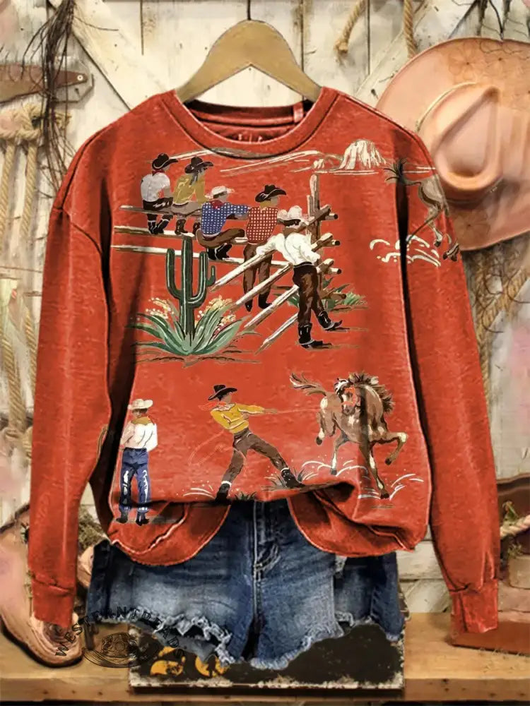 Vintage Art Print Sweatshirt