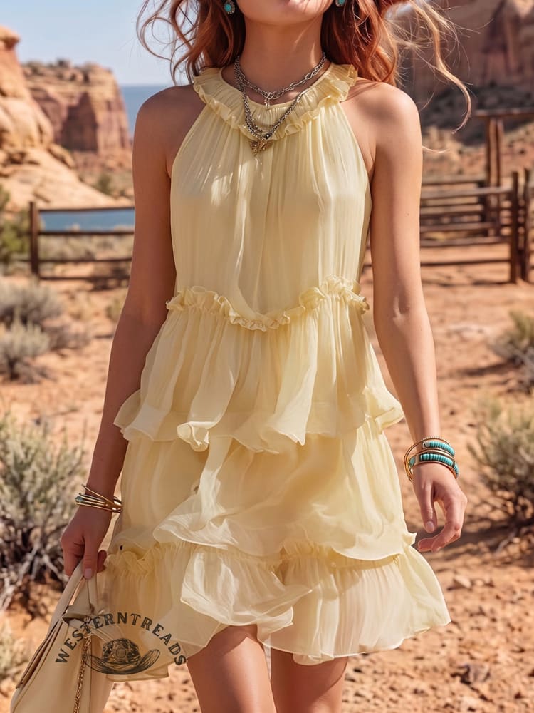 Women's Casual Chiffon Dress